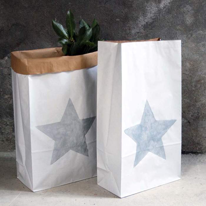 Paperbag kraft blanc