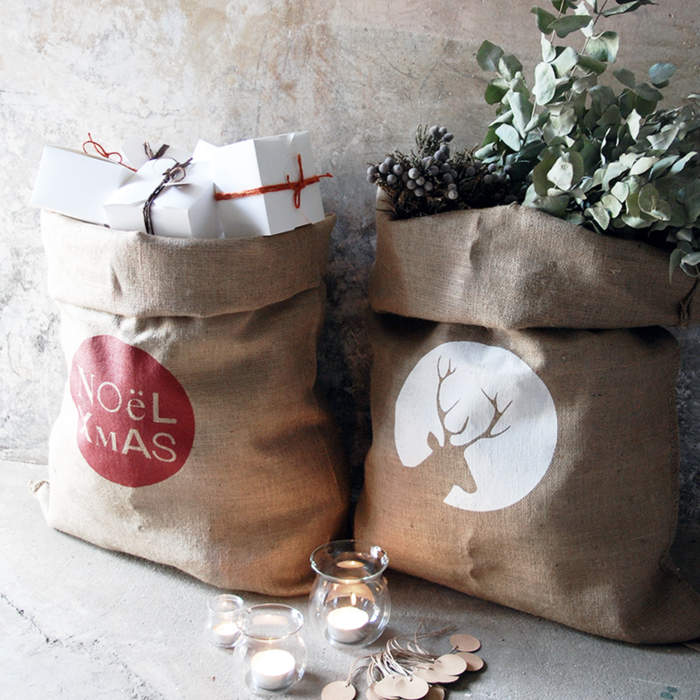 Fourre-tout jute noël