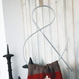 esperluette fil de fer à suspendre