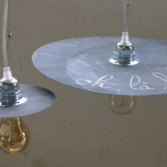 Abat-jour design en zinc