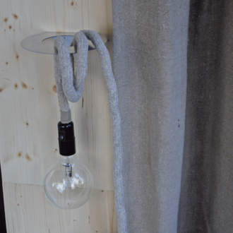 Applique en acier galvanisé circulaire 18.5cm